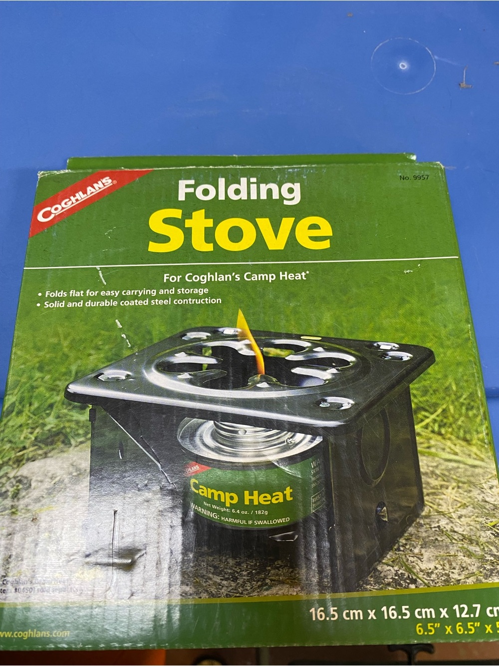Coghlan's Folding Stove, Burns Camp Heat, Canned Fuel, or Solidified Alcohol